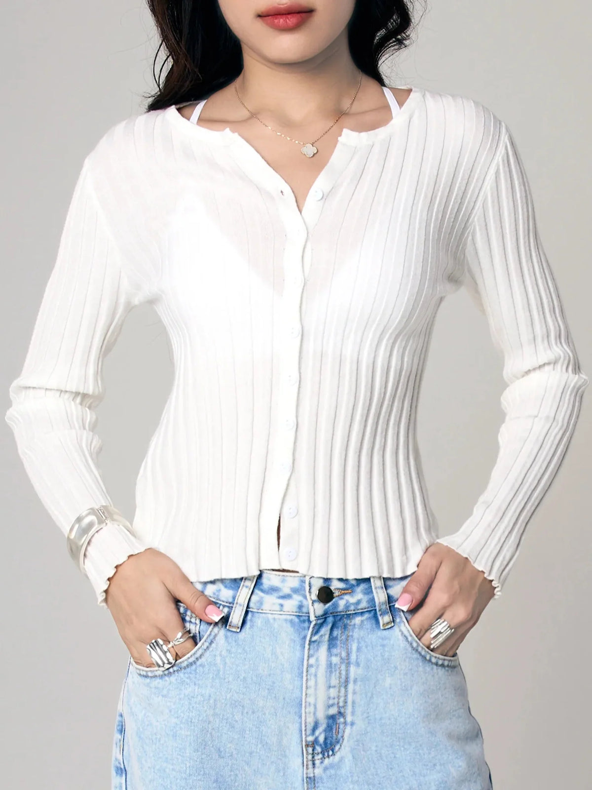 Kalani Slim Thin Sweater Lightweight Stylish
