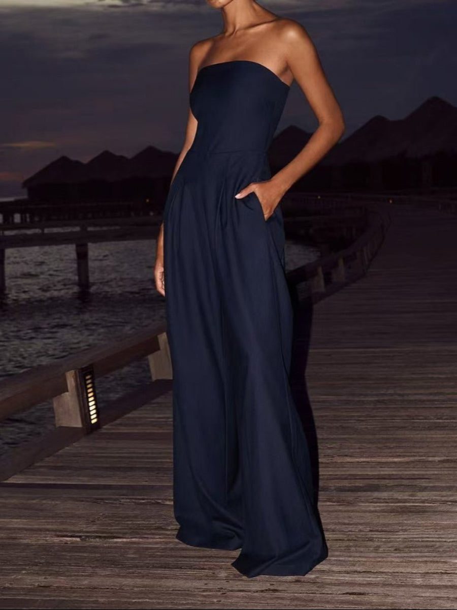 Stylish Samir Loose Tube-top Jumpsuit