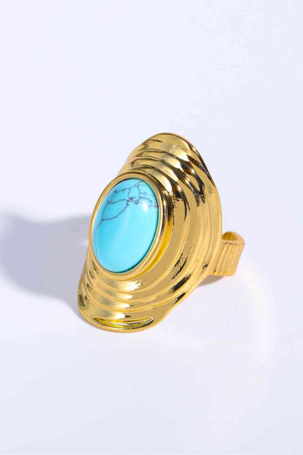 Natural Stone Copper Ring - Ladyez