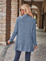 Open Front Cardigan with Pockets - Ladyez