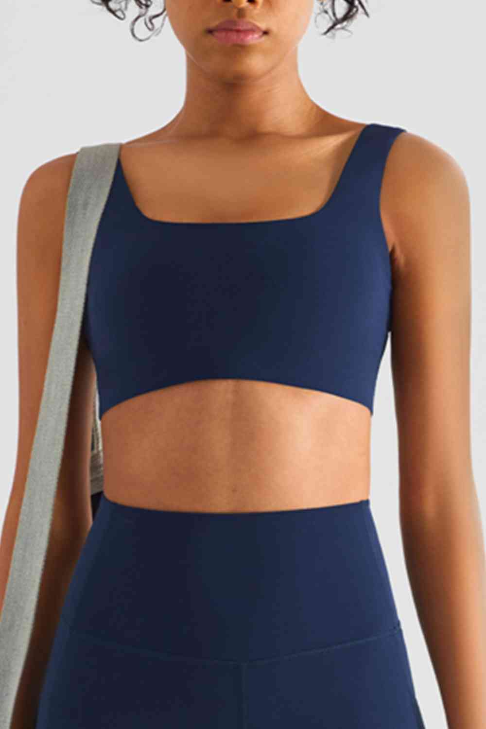 Square Neck Sports Bra - Ladyez