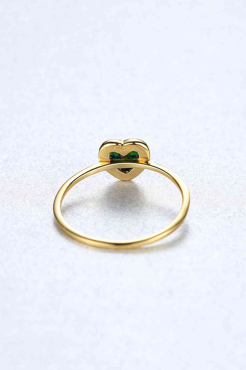 Opal Heart 925 Sterling Silver Ring - Ladyez