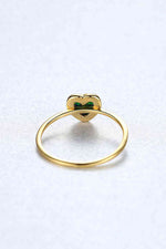 Opal Heart 925 Sterling Silver Ring - Ladyez