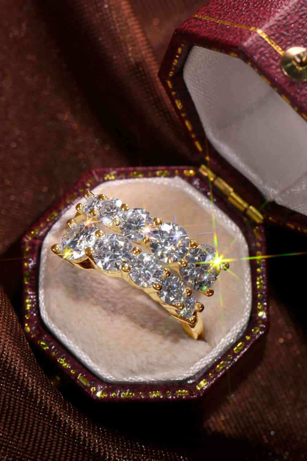 Adored Moissanite 925 Sterling Silver Ring - Ladyez