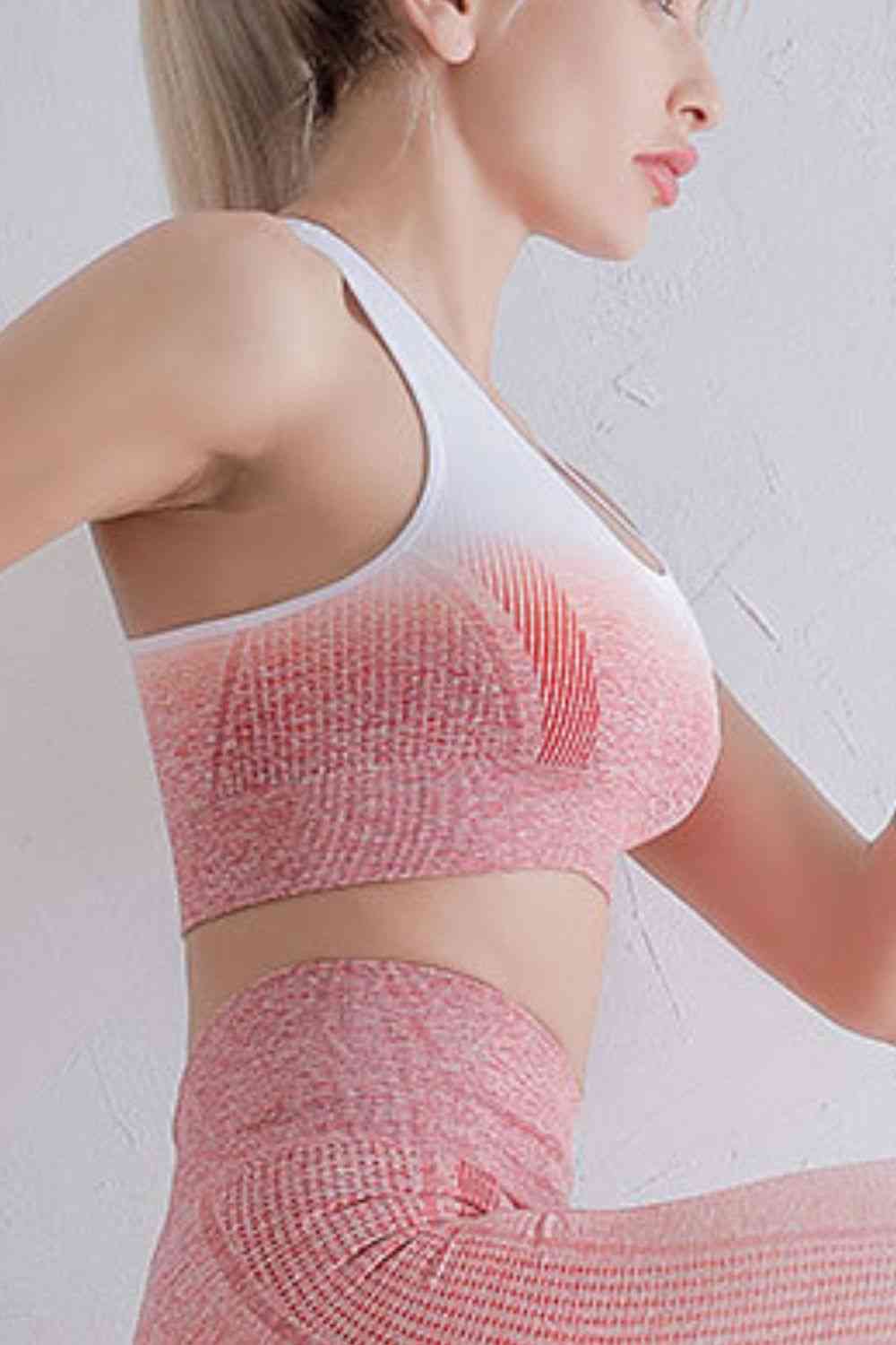 Gradient Racerback Sports Bra - Ladyez