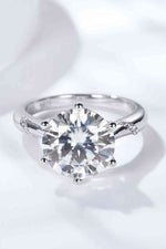 5 Carat Moissanite Solitaire Ring - Ladyez