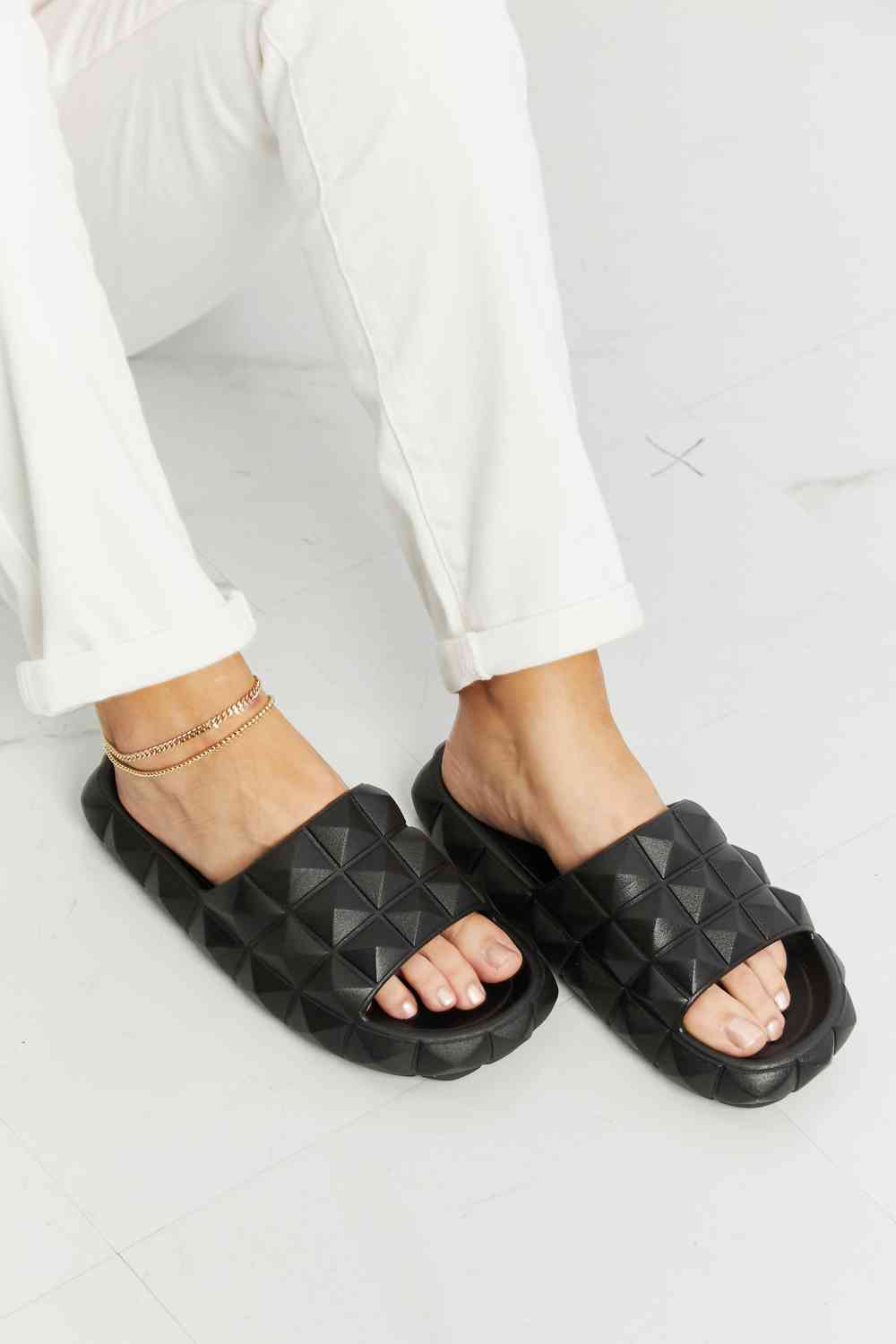 Legend Let's Chill 3D Stud Slide Sandal - Ladyez