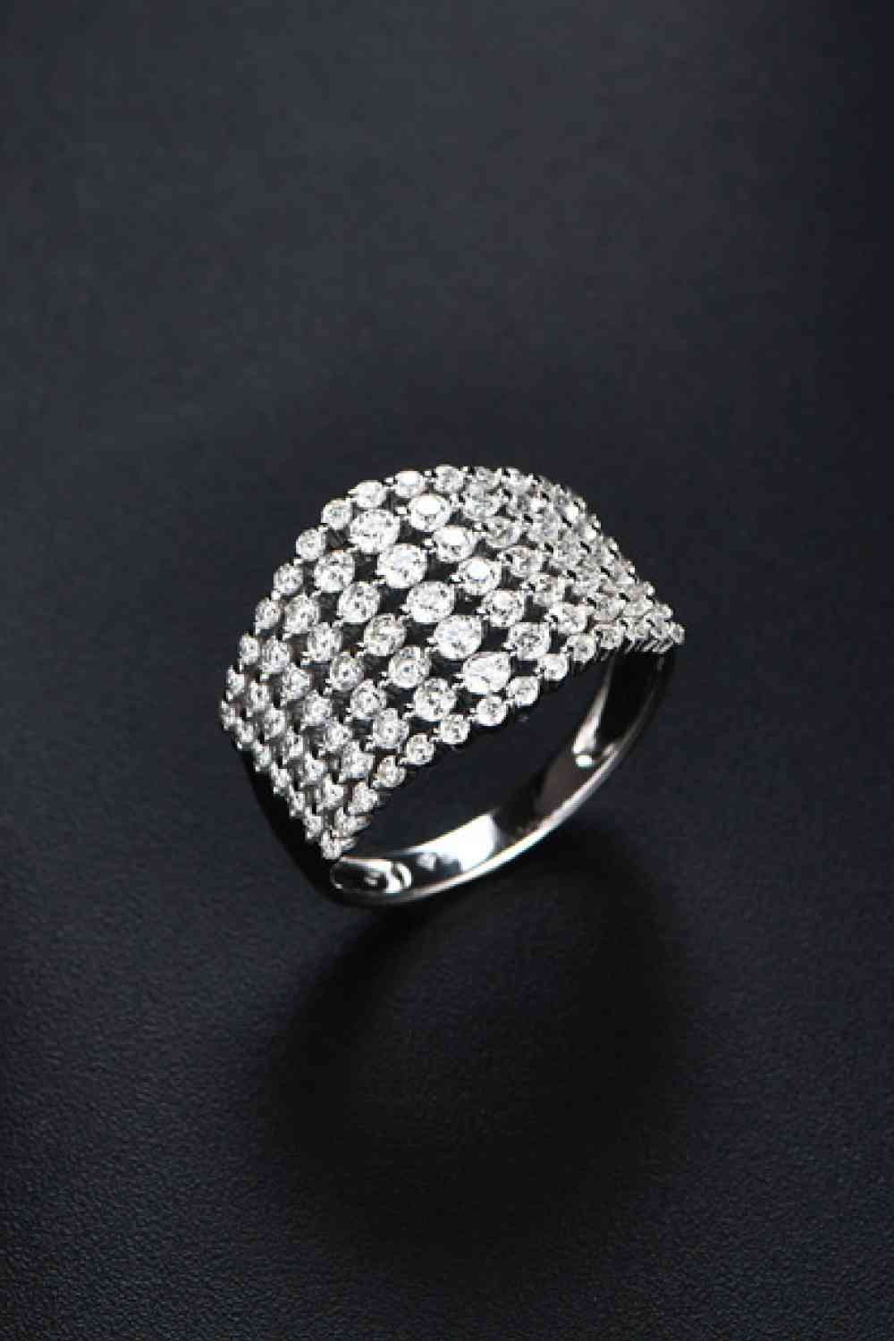 1.21 Carat Moissanite 925 Sterling Silver Ring - Ladyez