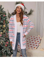 Christmas Open Front Cardigan - Ladyez