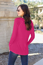 Basic Bae Full Size Round Neck Long Sleeve T-Shirt - Ladyez