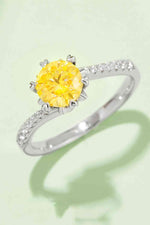 1 Carat Moissanite 925 Sterling Silver Ring - Ladyez