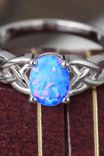 Crisscross 4-Prong Opal Ring - Ladyez