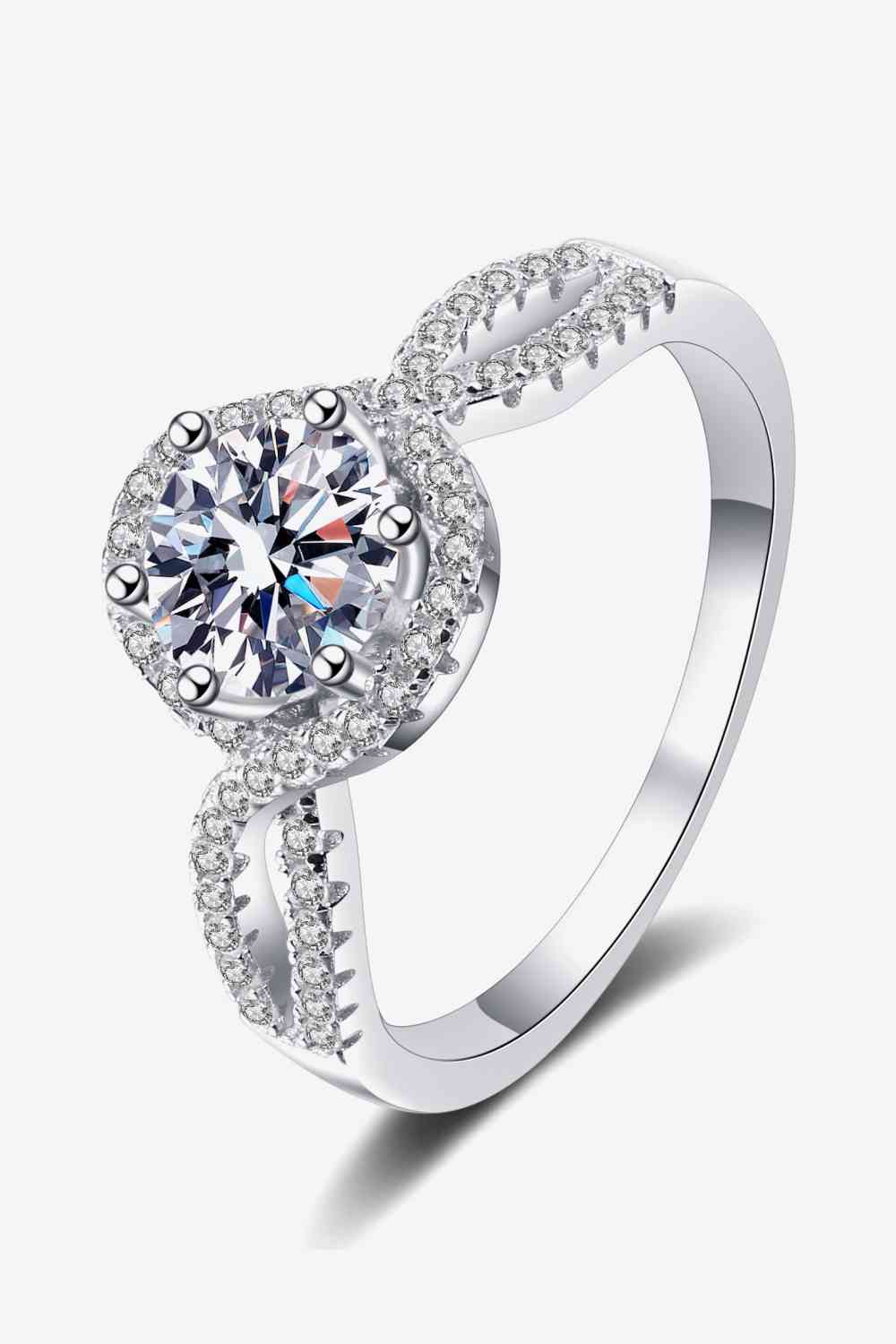 Feel The Joy 925 Sterling Silver Moissanite Ring - Ladyez