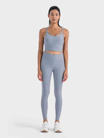 Double Strap Ribbed Sports Cami - Ladyez