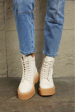 East Lion Corp Platform Combat Boots - Ladyez