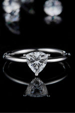 1 Carat Moissanite 925 Sterling Silver Solitaire Ring - Ladyez
