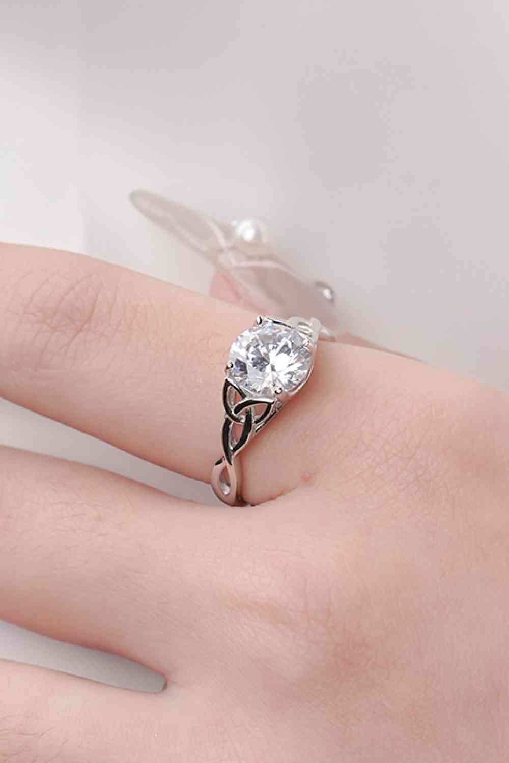 2 Carat Moissanite 925 Sterling Silver Ring - Ladyez