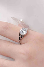 2 Carat Moissanite 925 Sterling Silver Ring - Ladyez