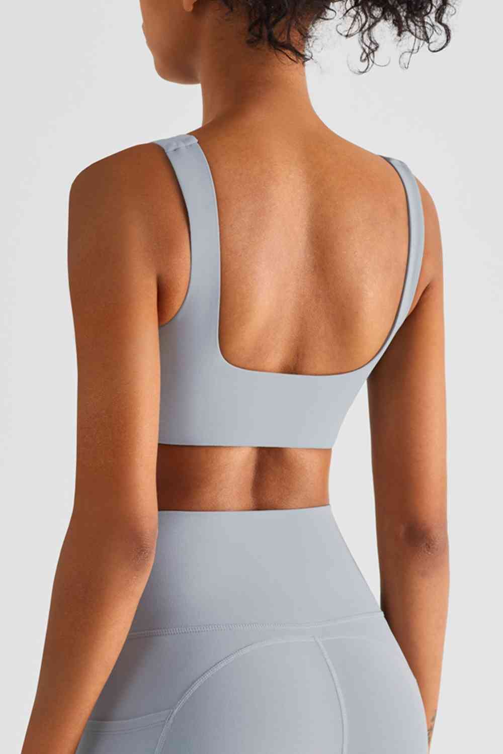 Square Neck Sports Bra - Ladyez
