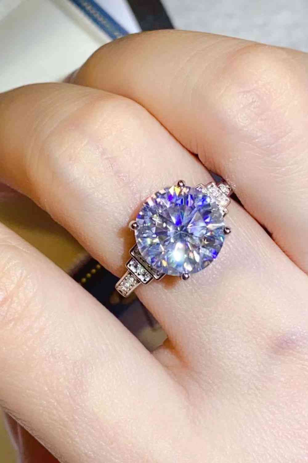5 Carat Moissanite 925 Sterling Silver Ring - Ladyez