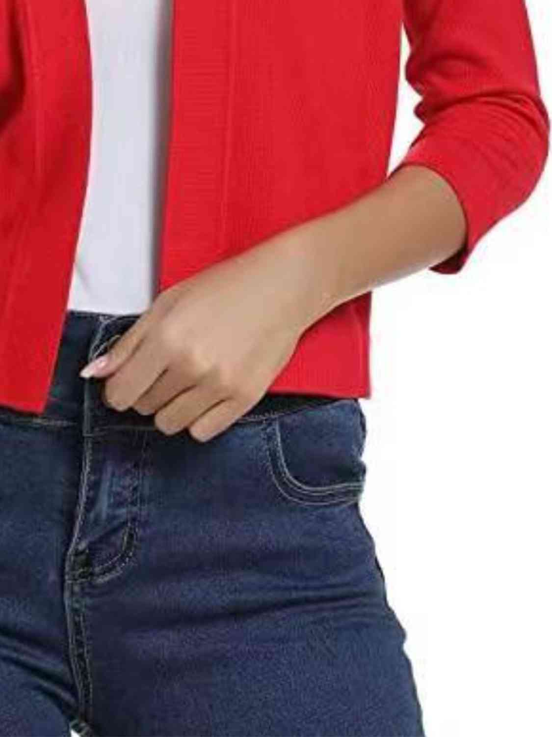 Open Front Cardigan - Ladyez