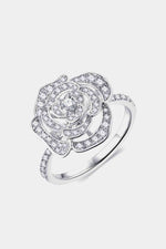 Moissanite Flower Shape Ring - Ladyez