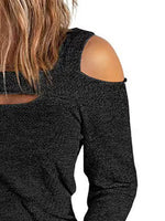 Full Size Cutout Cold Shoulder Blouse - Ladyez