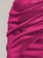 Ruched Spaghetti strap Wrap Dress - Ladyez
