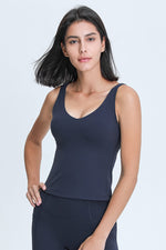 V Neck Active Tank - Ladyez