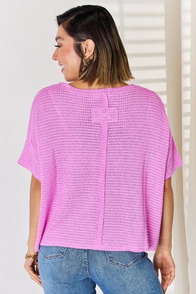 Zenana Full Size Round Neck Short Sleeve T-Shirt - Ladyez