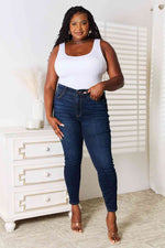 Judy Blue Full Size Skinny Jeans with Pockets - Ladyez