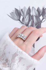 Adored Moissanite 925 Sterling Silver Ring - Ladyez