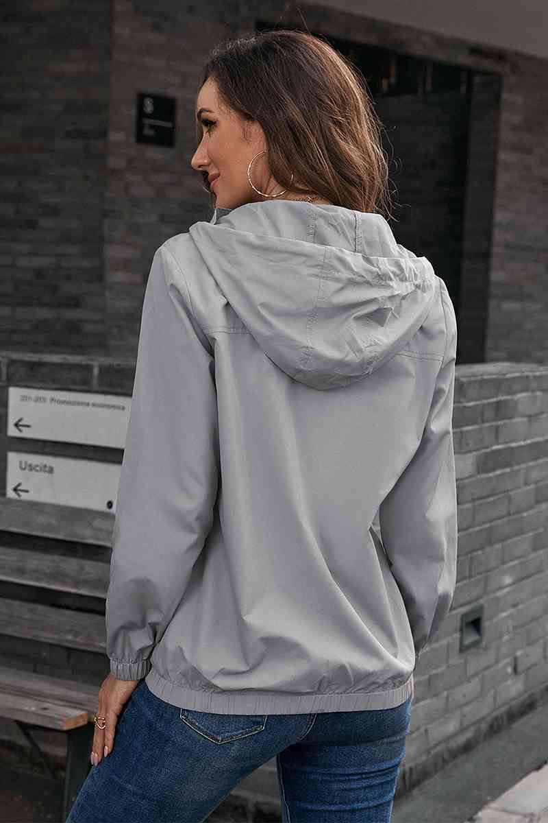 Button-Down Long Sleeve Sports Jacket - Ladyez
