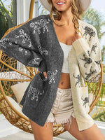 Open Front Cardigan with Pockets - Ladyez