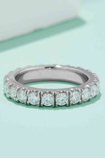 Adored 2.3 Carat Moissanite 925 Sterling Silver Eternity Ring - Ladyez