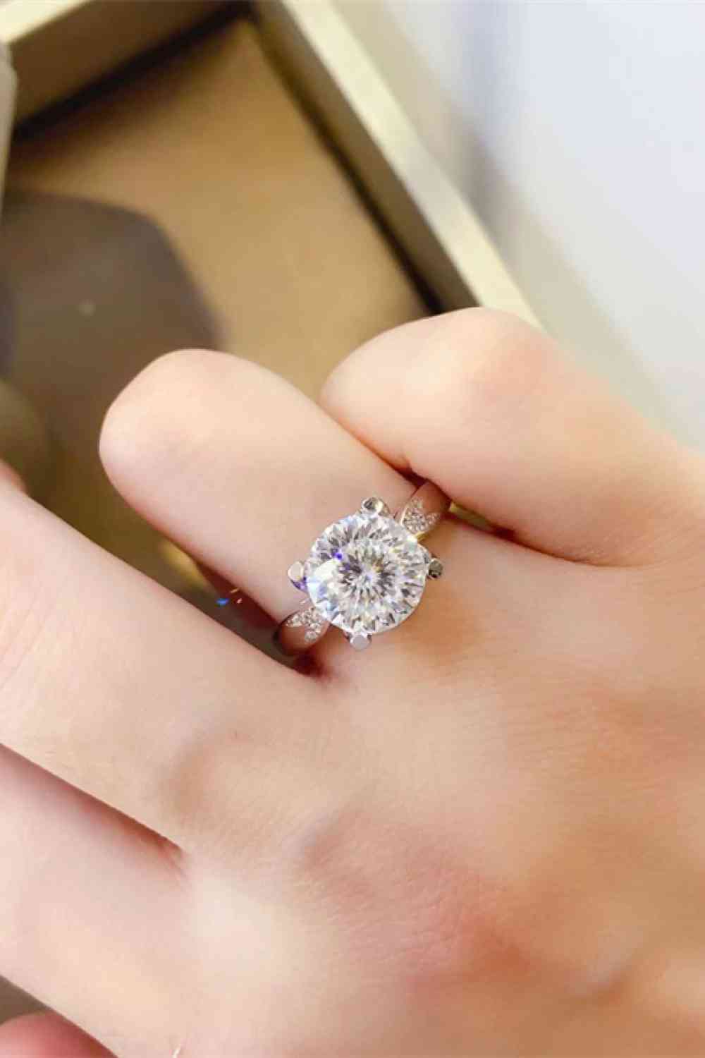 2 Carat Moissanite 925 Sterling Silver Ring - Ladyez