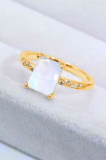 Square Moonstone Ring - Ladyez