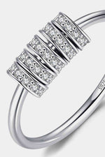 925 Sterling Silver Five Hoops Ring - Ladyez