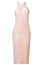 Mock Neck Seam Detail Dress - Ladyez