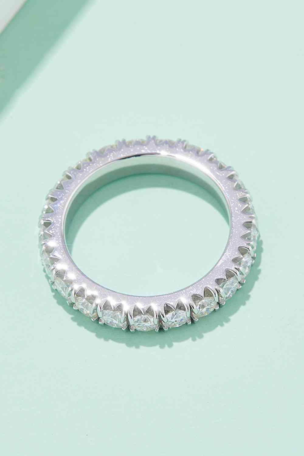Adored 2.3 Carat Moissanite 925 Sterling Silver Eternity Ring - Ladyez