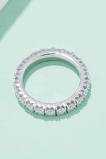 Adored 2.3 Carat Moissanite 925 Sterling Silver Eternity Ring - Ladyez