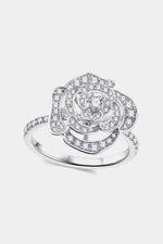 Moissanite Flower Shape Ring - Ladyez