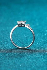On My Mind 925 Sterling Silver Moissanite Ring - Ladyez