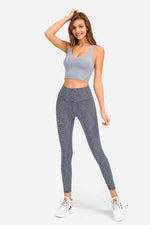 Deep V-Neck Crop Sports Bra - Ladyez