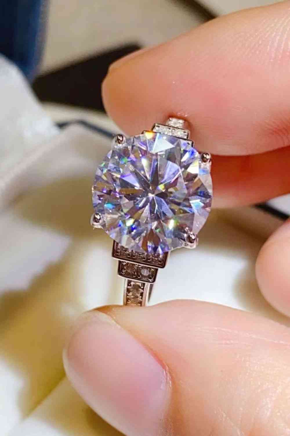 5 Carat Moissanite 925 Sterling Silver Ring - Ladyez
