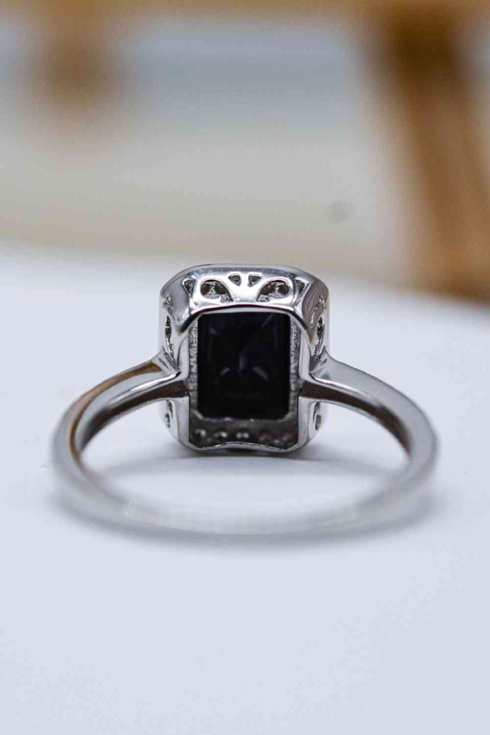 Platinum-Plated Agate Ring - Ladyez