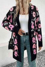 Open Front Longline Cardigan - Ladyez