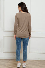 Basic Bae Full Size Round Neck Long Sleeve Top - Ladyez
