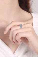 Moissanite 925 Sterling Silver Ring Set - Ladyez