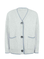 Button Down V-Neck Cardigan with Pockets - Ladyez